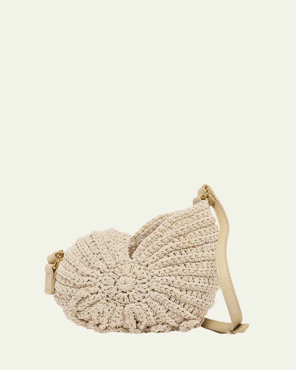 Sea Treasures Woven Shell Crossbody Bag